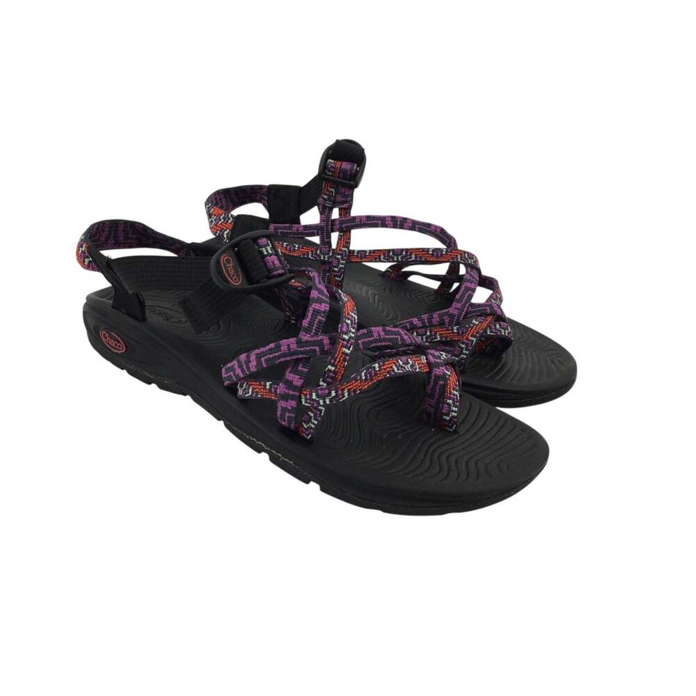 Chaco Zvolv X2 Womens 10 Dual Adjustable Strap Sandal Purple Red Sport Hiking